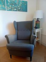 Ikea Strandmon Ohrensessel dunkelgrau