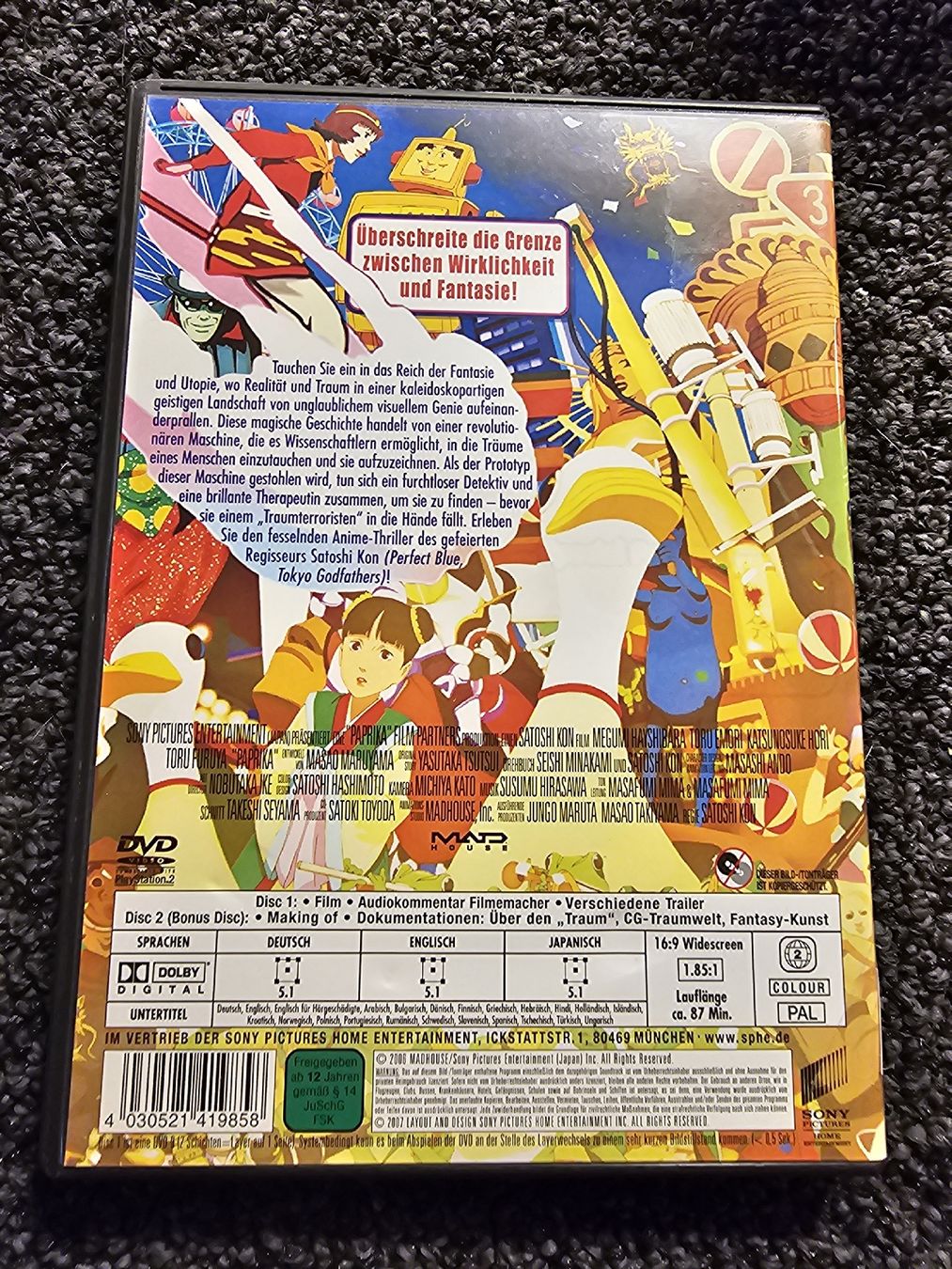 Tutti i DVDs: DVD Paprika (21389) – Usato da Ruswil venduto da jan_bxl5 1