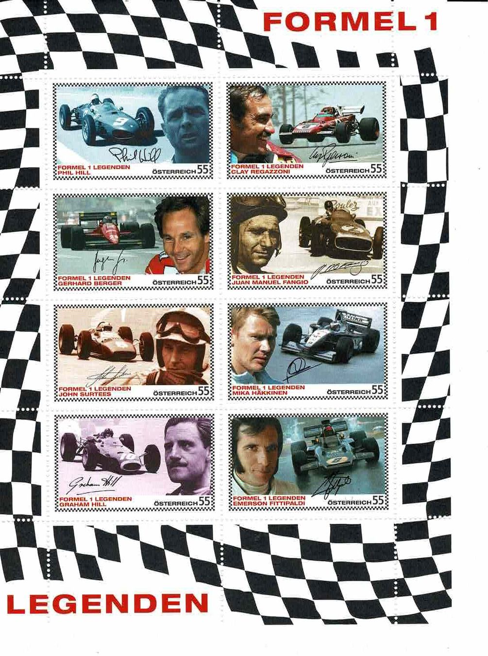 Tutti i francobolli: Formel 1 Helden 1 KB ** – Nuovo (secondo la descrizione) da Lausanne venduto da Whorvath