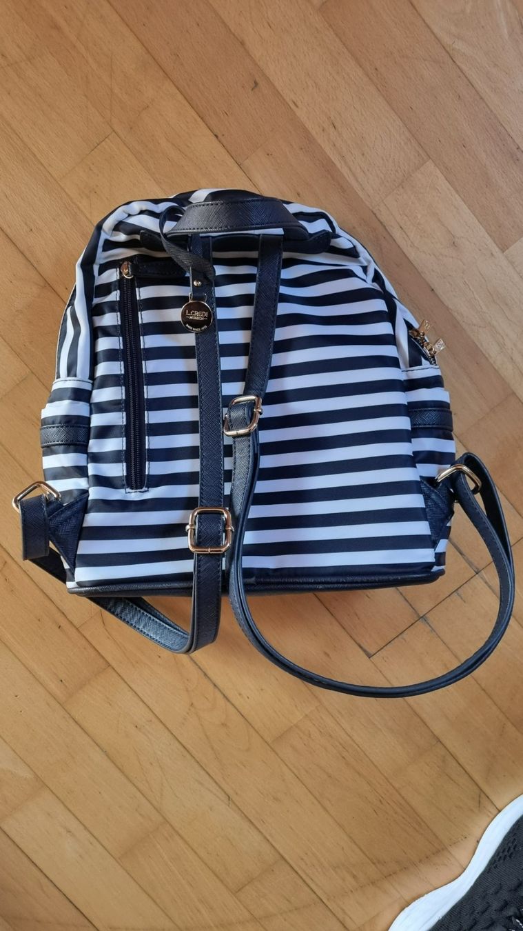 Rucksäcke: L.Credi Rucksack blau/weiss gestreift – Gebraucht aus Wohlen AG von stephanieAG 2