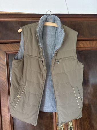 Gilet réversible Massimo Dutti gris beige taille M