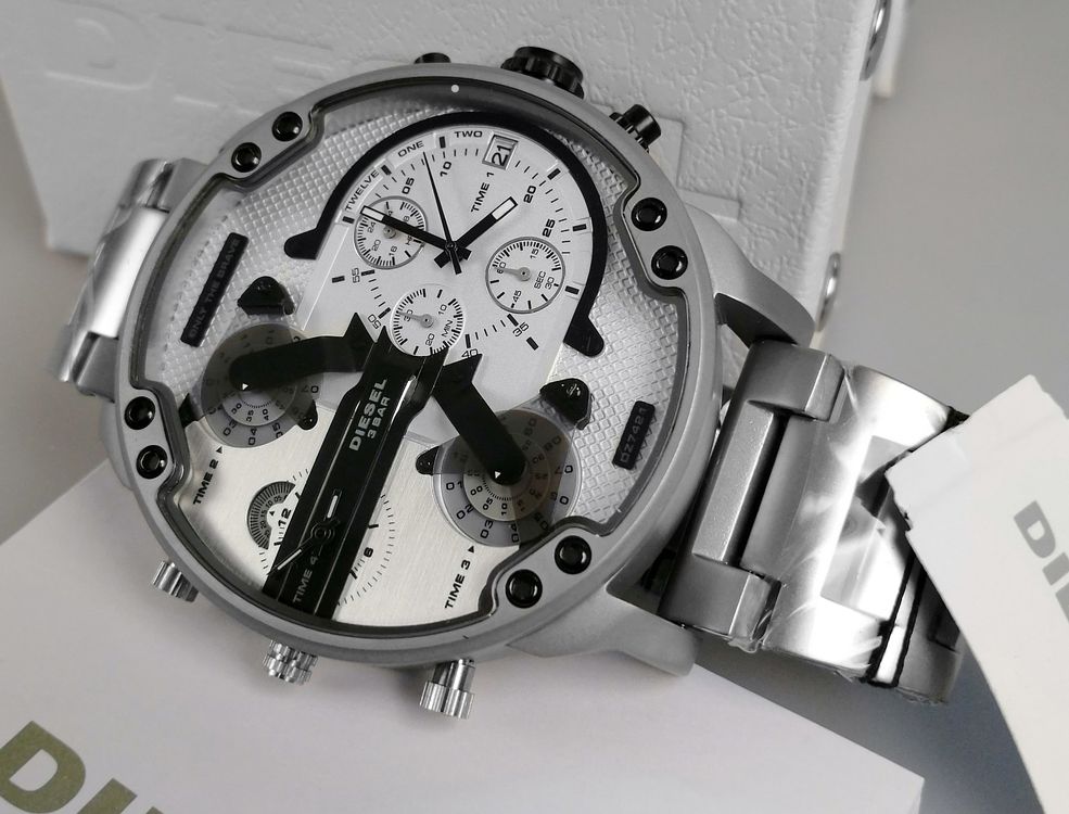 Diesel Orologi: Neue Diesel DZ7421 Mr. Daddy 2.0 Herren Uhr Big Size Format – Nuovo e nell'imballaggio originale da Bischofszell venduto da Salechannel 5