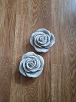 2 Stk. Rosen aus Beton