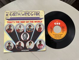 EARTH WIND & FIRE tolle Kult Singles Soul Funk That's the wa