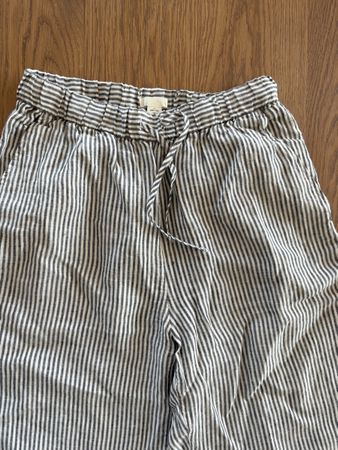 Arket gestreifte Leinenhose / Small