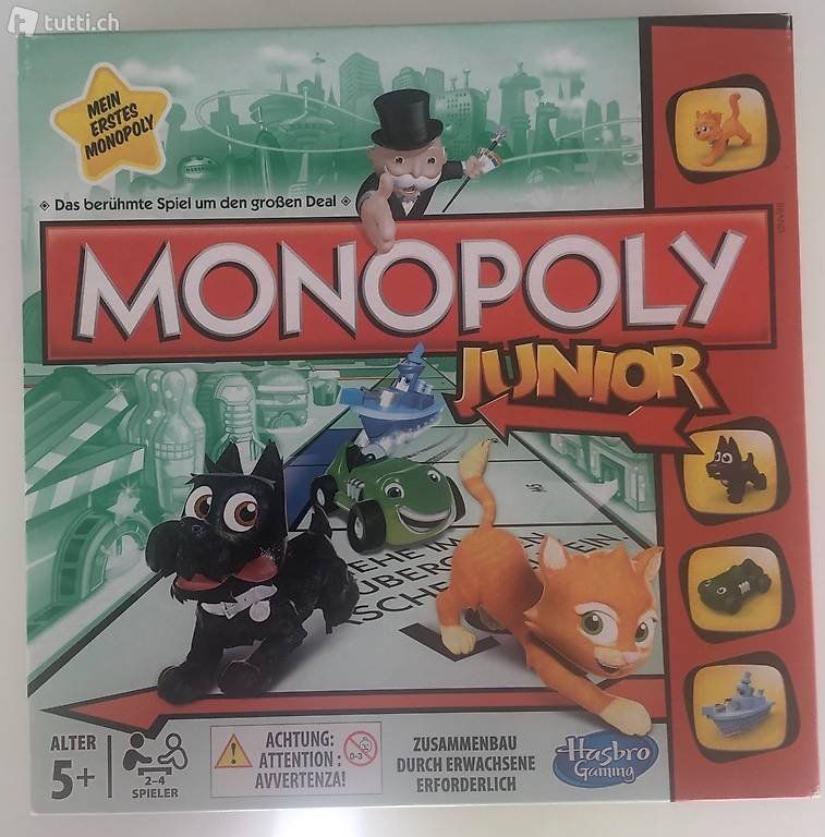 Hasbro Giochi: Monopoly Junior von Hasbro Gaming – Usato da Sursee venduto da k12g223