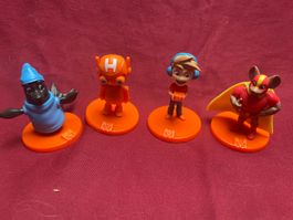 Migros Mania Sammelfiguren 2017 /  Set 4 Stück guter Zustand