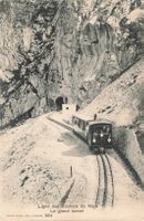 Montreux (VD) – Bahn der Rochers de Naye grosser Tunnel