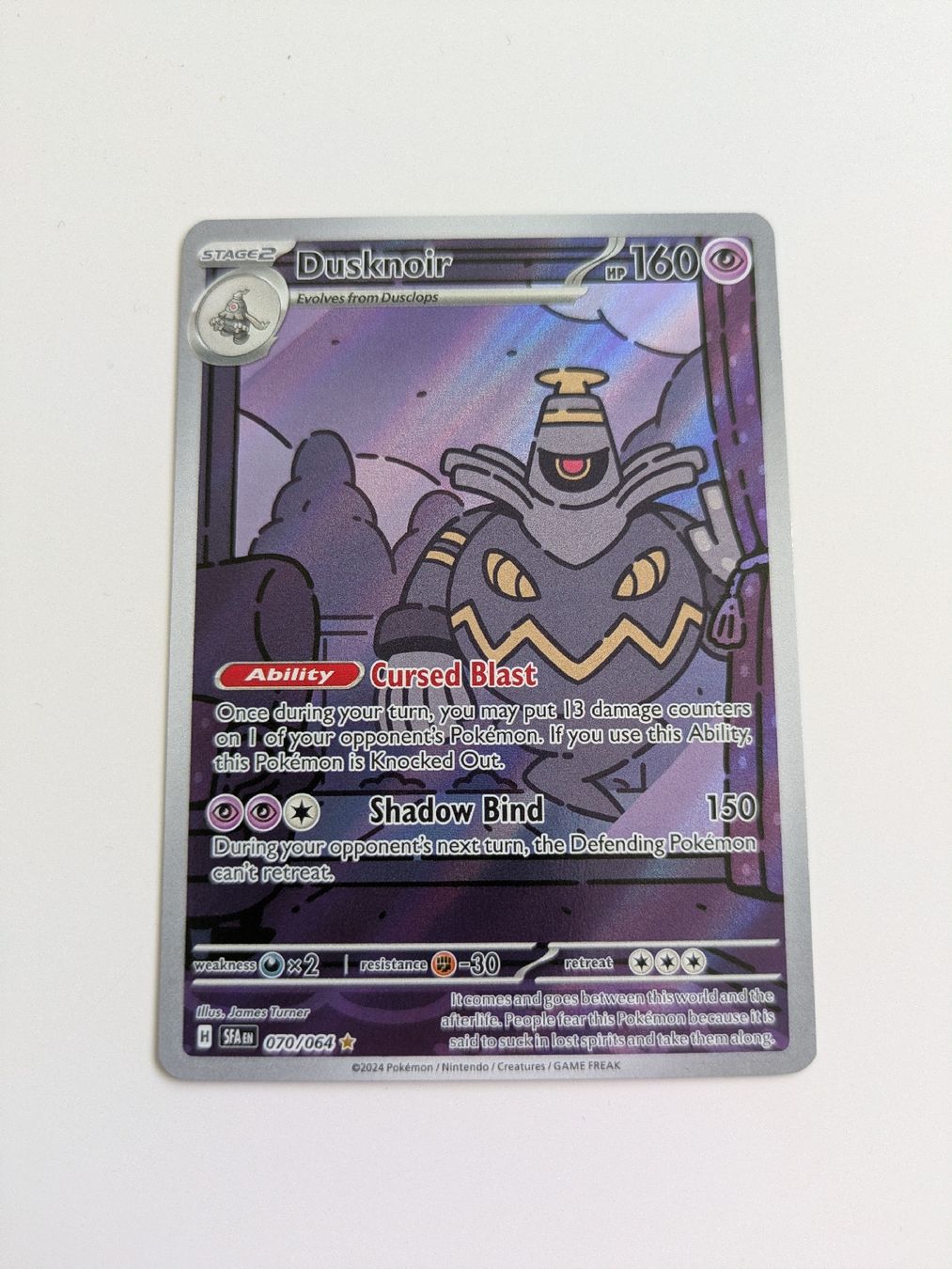 Pokémon Carte collezionabili: Dusknoir (Shrouded Fable) – Nuovo (secondo la descrizione) da Hochdorf venduto da NoctisCaelum