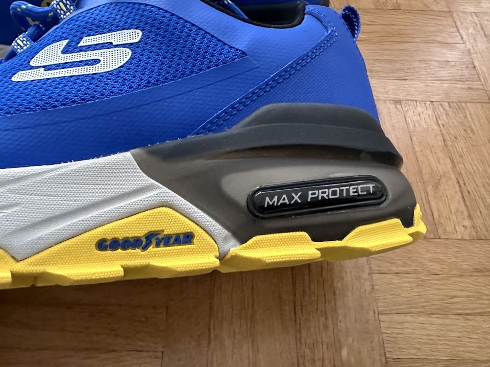 Skechers Outdoor Waterproof Maxorotect, Goodyear, Blue, 43 (Neu und ...