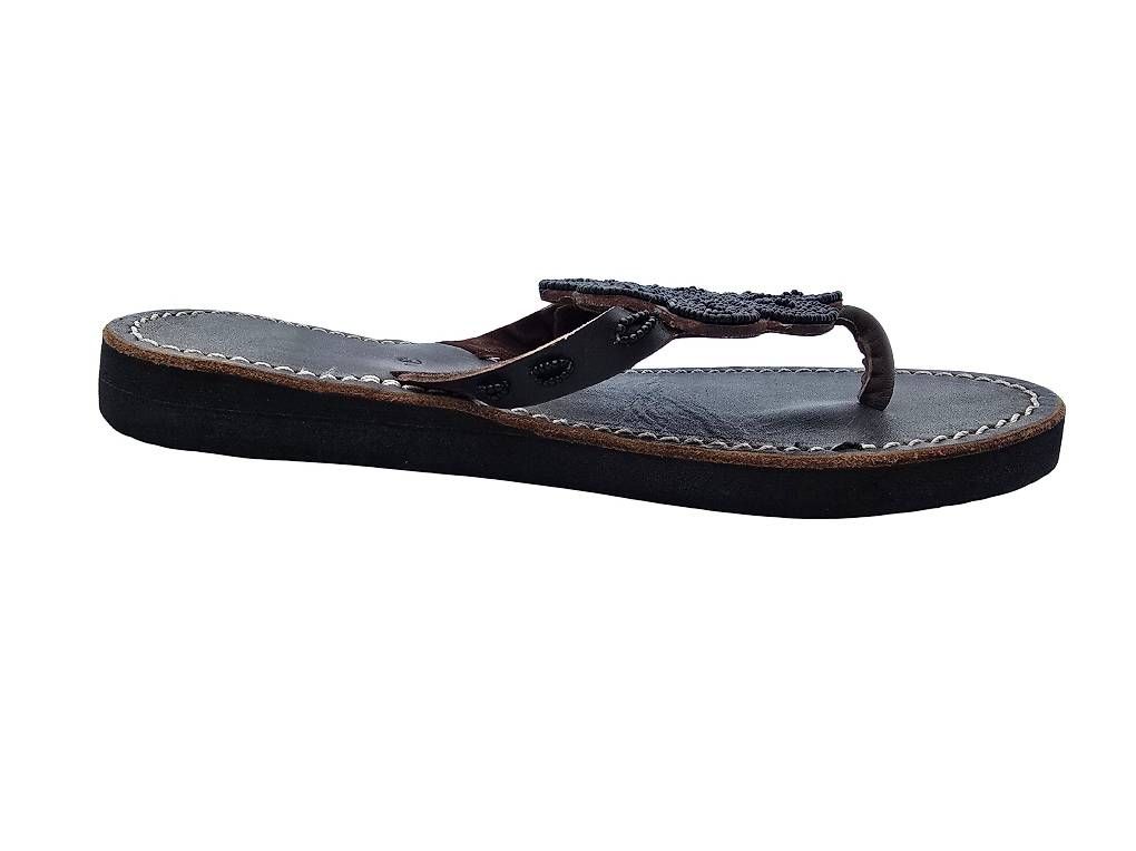 Scarpe da donna: Handgemachte Leder-Sandalen - Schwarz 39 – Nuovo e nell'imballaggio originale da Brione s. Minusio venduto da Littleninja 2