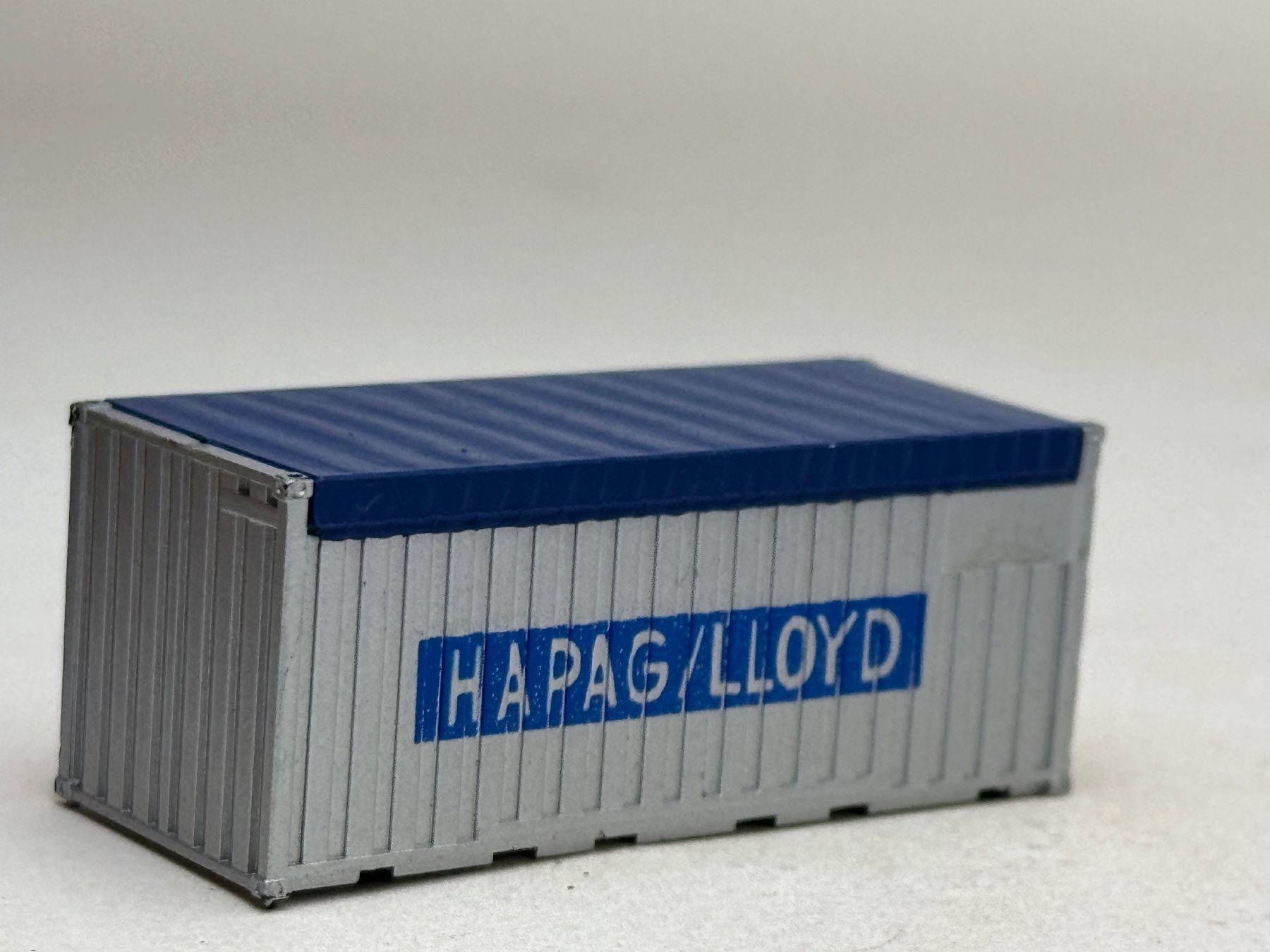 Modellini di ferrovie: EB- 20 Ft. Container Open Top Hapag Lloyd silbern – Usato da Elm venduto da Wikmtz 1