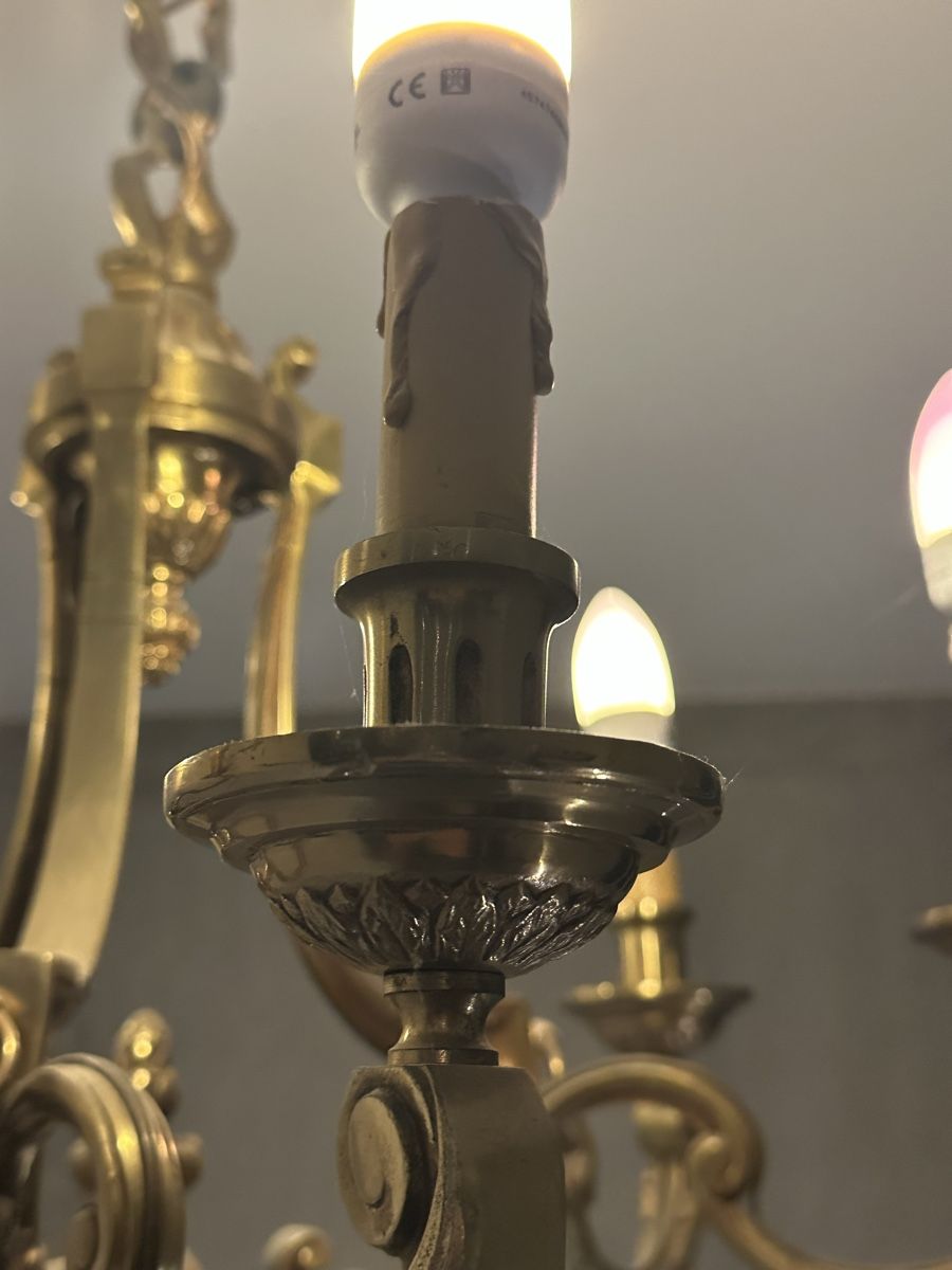Lampadari & plafoniere: Antiker Kronleuchter aus Messing – Usato da Oberdorf SO venduto da Kriss12