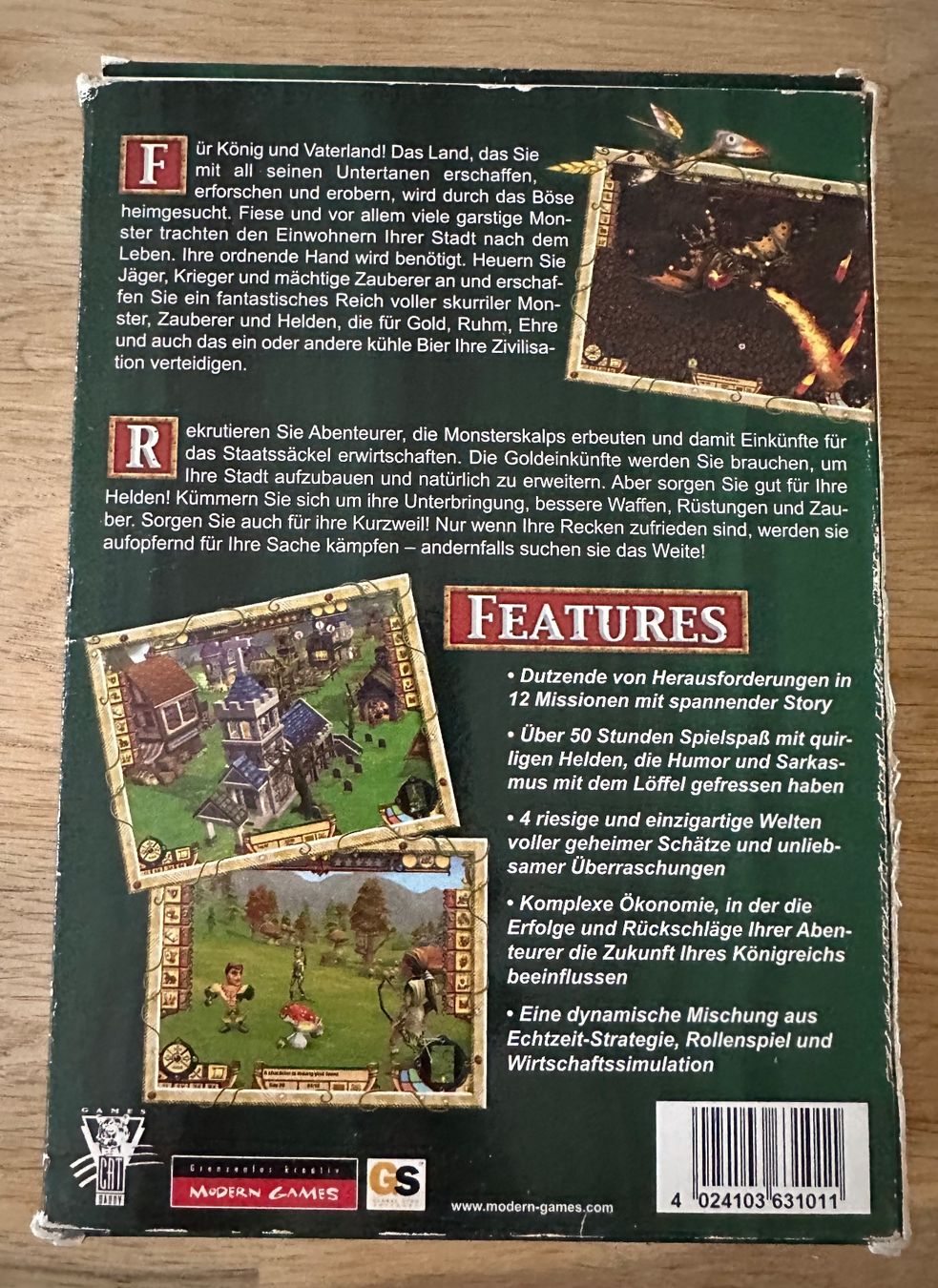 Microsoft Giochi: Medieval Conquest PC Game Box – Usato da Kestenholz venduto da Inna09 1