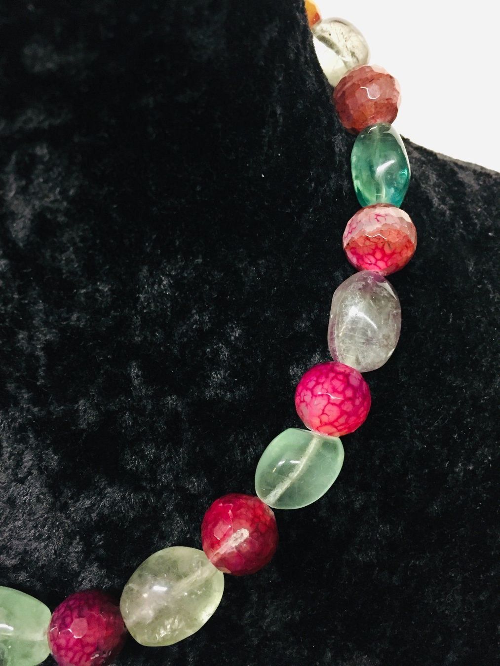 Catenine: Elegante Collier Kette Achat & Fluorit – Usato da Schaffhausen venduto da uniqueketten 3
