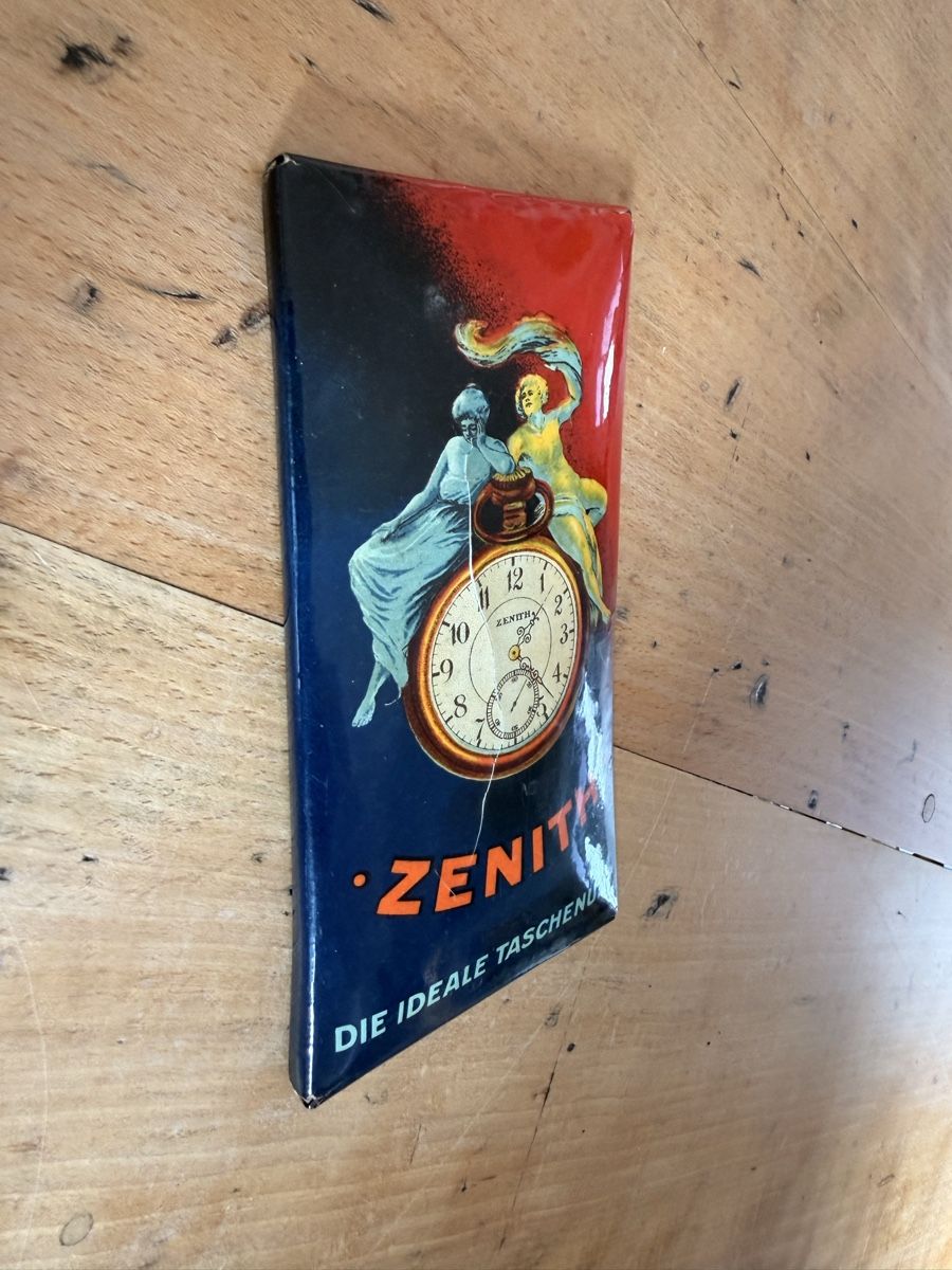 Schilder: Blechschild Zenith Uhren Schweiz um 1900  – Gebraucht aus Nidau von Nintschgu 2