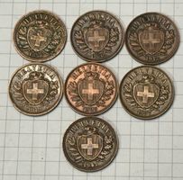 Sammlung 2 Rappen  1850-1941