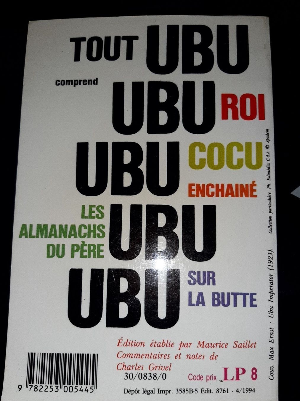 Bücher: Jarry tout ubu – Gebraucht aus Le locle von juliensaran 2