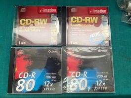 Octron CD-R 700MB Imation CD-RW 650MB Total 4 Stück Foto