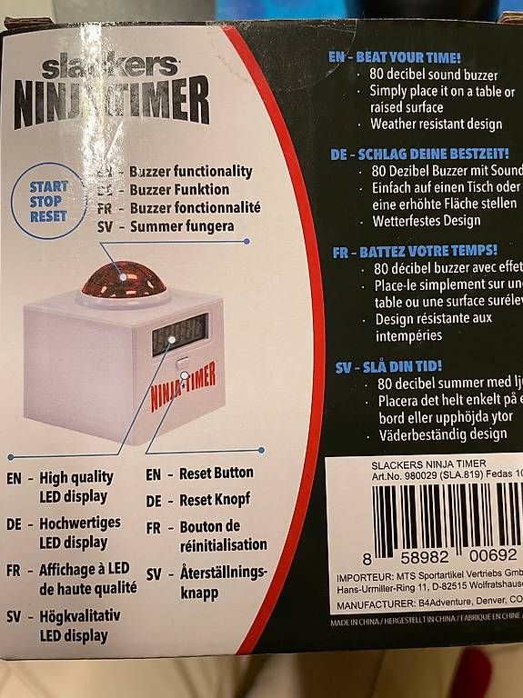Giocattoli: Slackers Ninjatimer Buzzer – Usato da Wettswil venduto da Lavendula_01 1