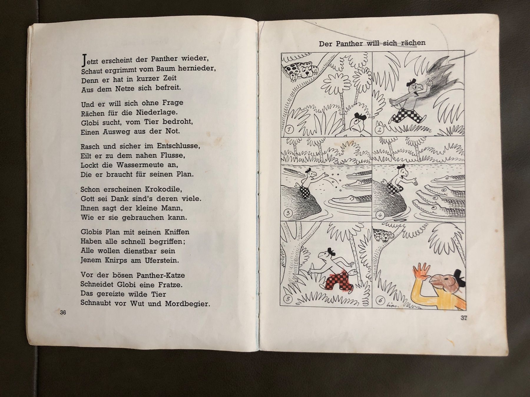 Libri: Buch Freund Globi im Urwald bemalt – Usato da Nunningen venduto da anclaudia 5
