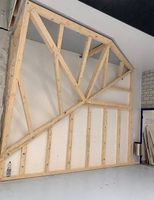 Holzkonstruktion Kletterwand