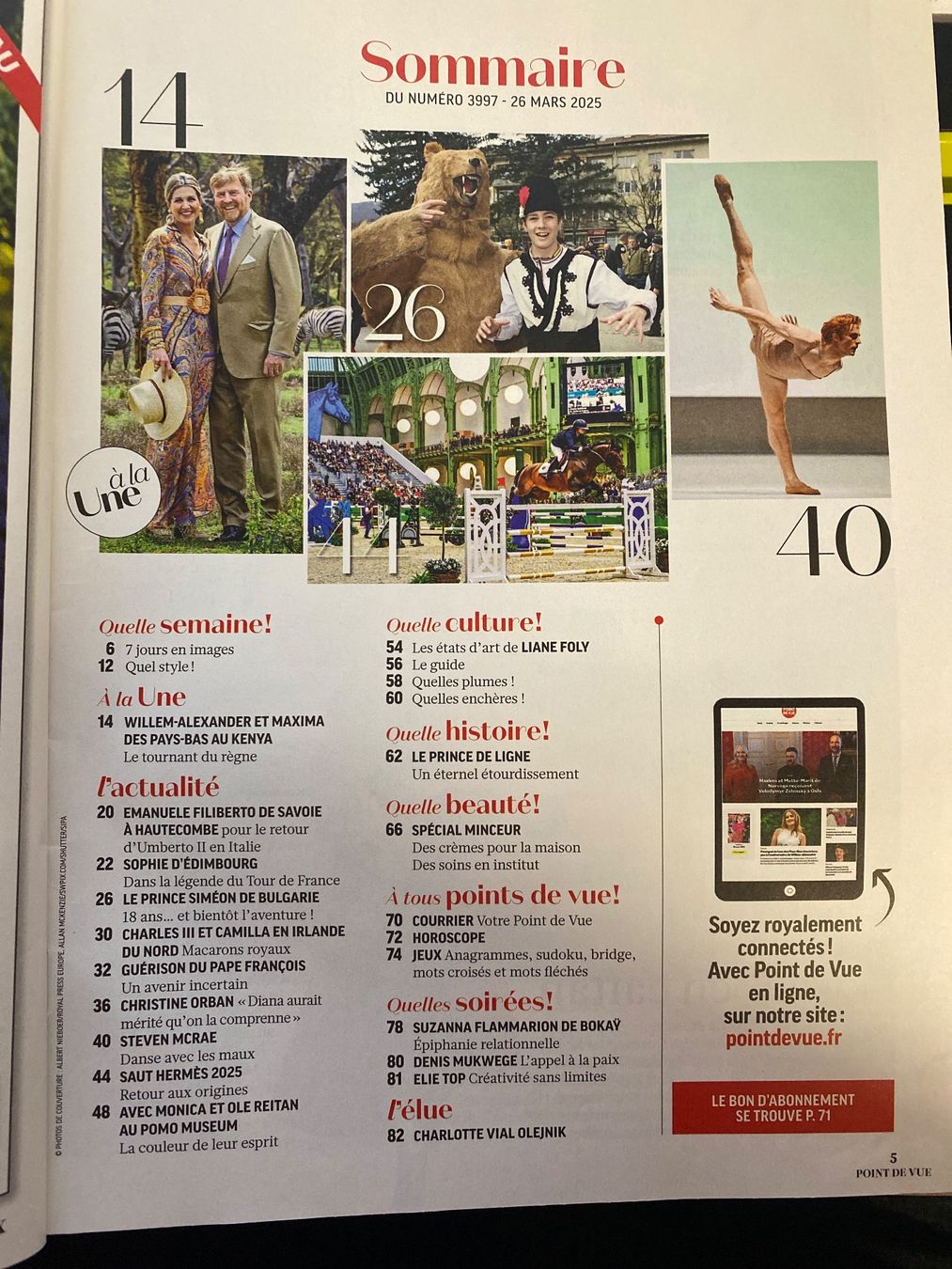 Riviste & Magazine: Point de Vue - édition spéciale printemps 2025 – Usato da Le Brassus venduto da cinema13 1
