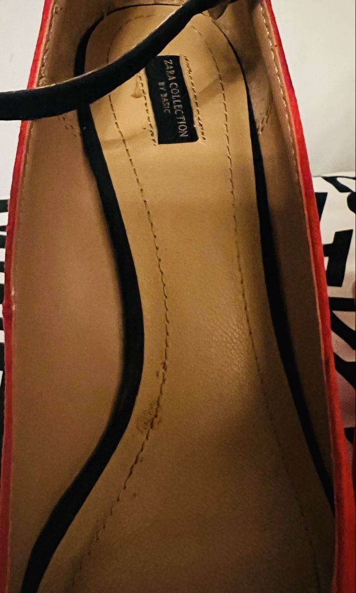 Zara Scarpe da donna: Chaussures compensées rouges Zara Collection taille 38, – Usato da Arvillard (Salins) venduto da mental0mystique 4