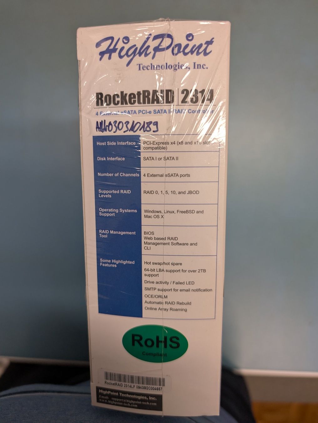 Unità & Adattatore: RAID Controller HighPoint RocketRAID 2314 neu OVP – Nuovo e nell'imballaggio originale da Seengen venduto da Moonwalk 2