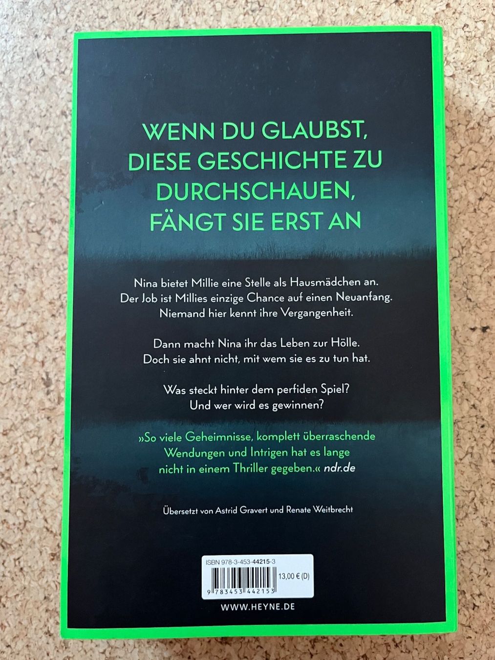 Libri: Taschenbuch "Wenn sie wüsste", Freida McFadden – Usato da Grosswangen venduto da Vita500 1
