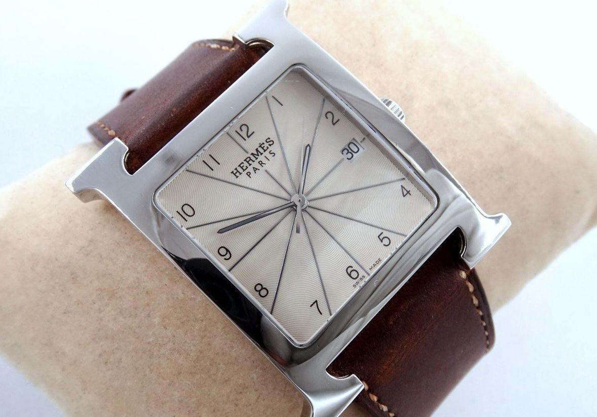 HERMES PARIS HEURE H REF. HH1.810 EDELSTAHL HOMME HORLOGES (Neu (gemäss ...