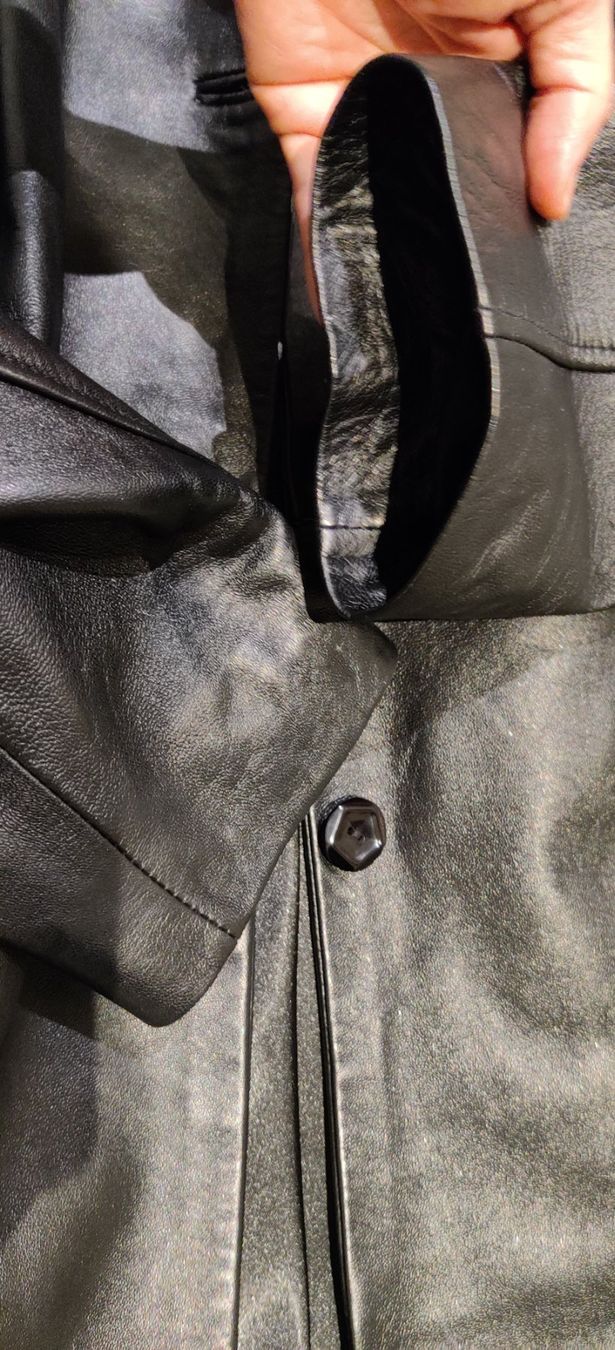 Cappotti: Schicker Ledermantel, schwarz ,tailliert Gr. M – Usato da Zürich venduto da san_f57f 6