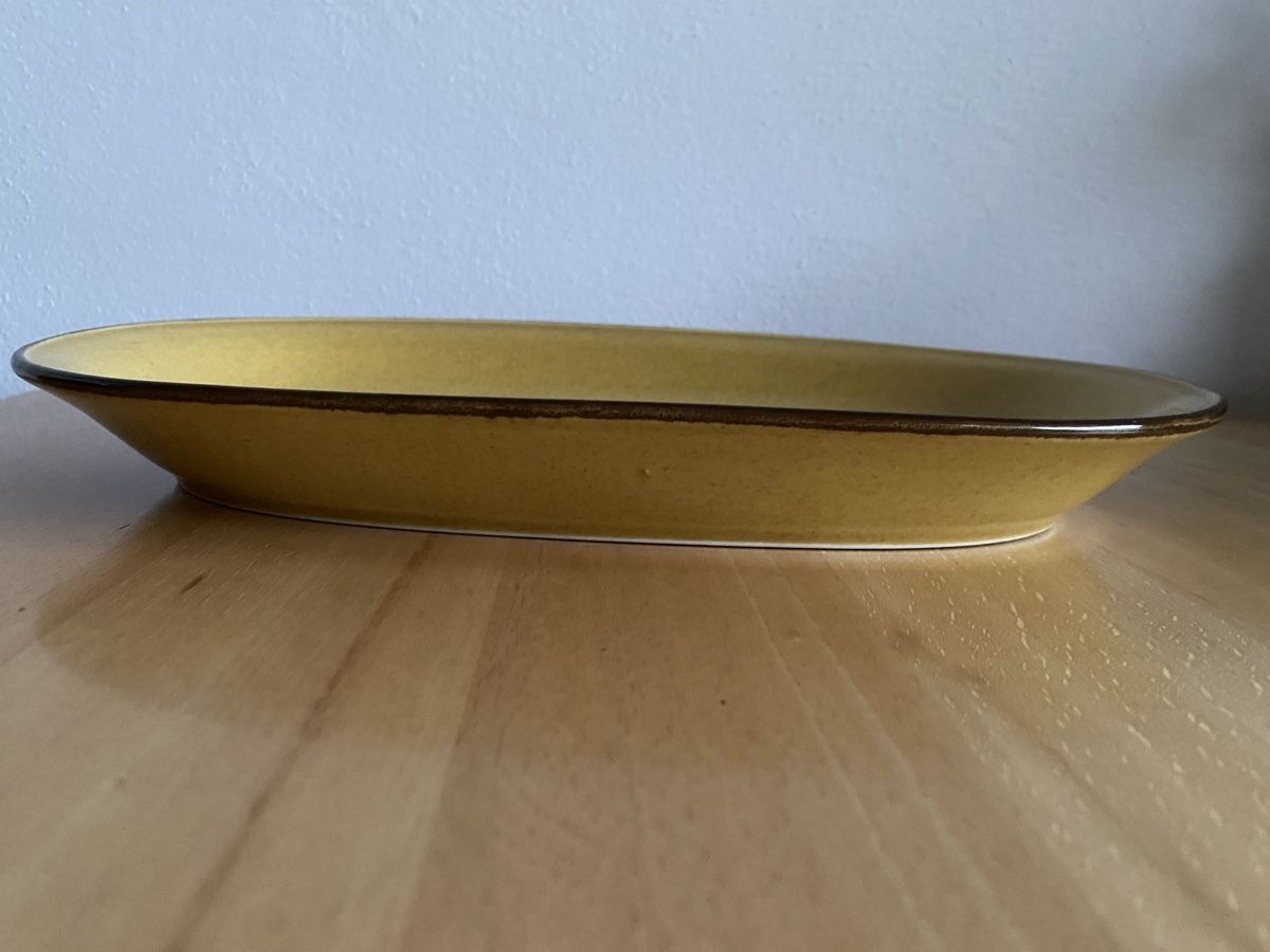 Rössler Piatti di portata: Rössler Platte senfgelb Grösse 28 – Usato da Schwarzenburg venduto da Michellu 3