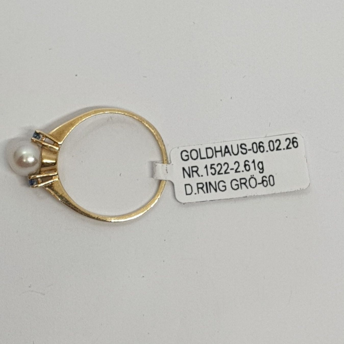 Anelli: Echt 18K Gold - S.W.P, Saphir Ring – Usato da Luzern venduto da Goldhaus-Luzern 2