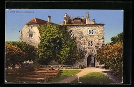 AK Habsburg, Blick zum Schloss, 1926