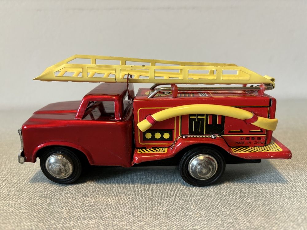 Feuerwehr Leiterwagen MF 163 Blechspielzeug Oldtimer 1