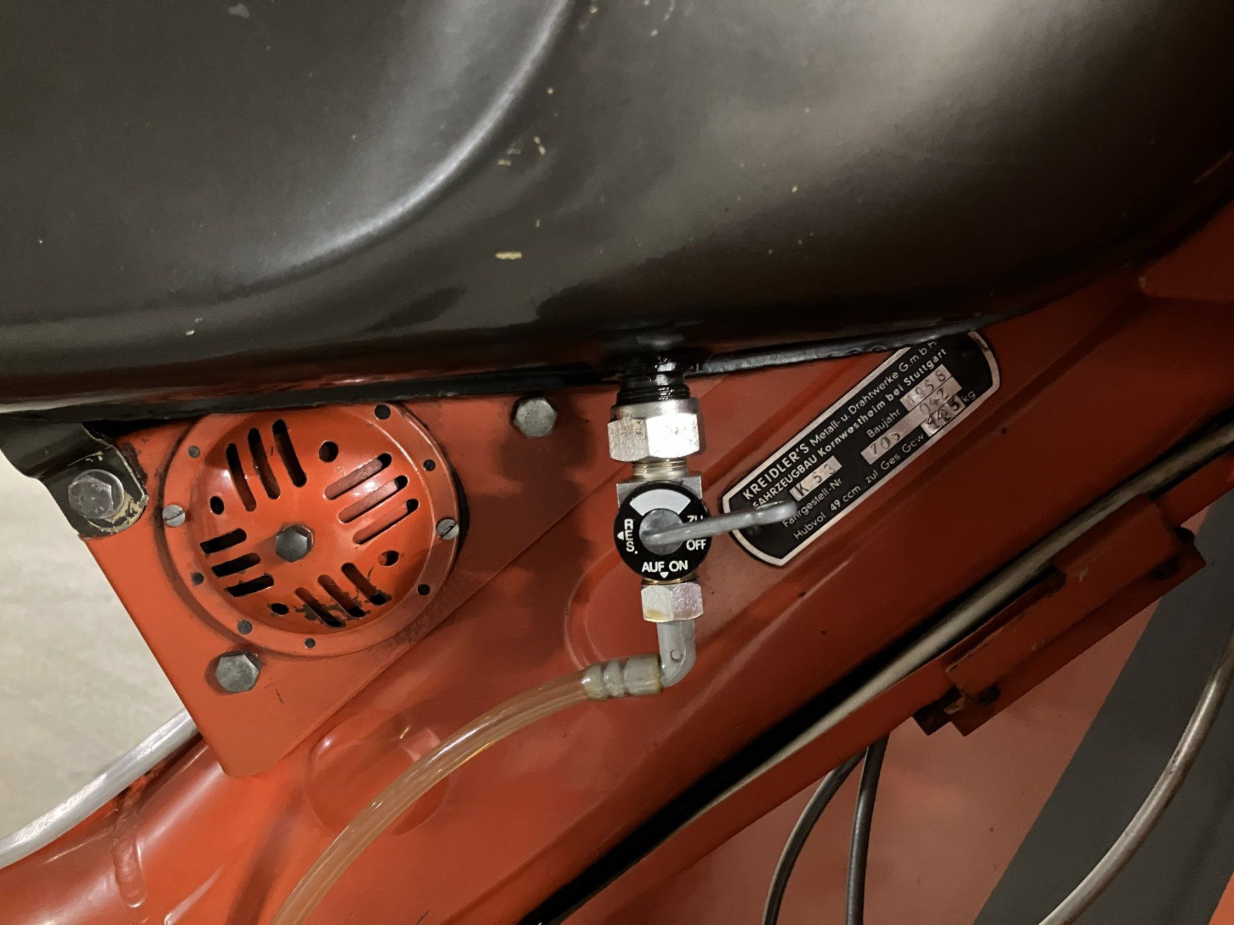Kreidler Ciclomotori: Kreidler Florett K53 rot/grau 1958 Oldtimer – Usato da Oberweningen venduto da LSP72 4