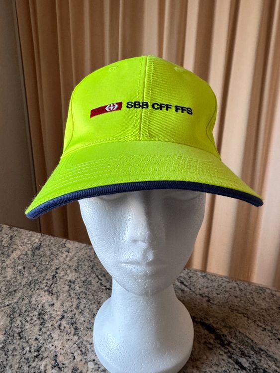 SBB CFF FFS Cap Kappe Neon Gelb - Top Zustand! (Gebraucht) in ...