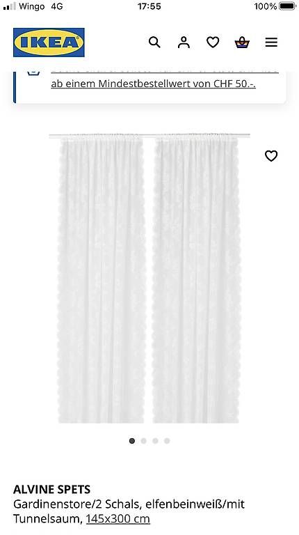 Ikea Tende: Alvine Spets Vorgänge Ikea – Usato da Happerswil venduto da angela_schlatt