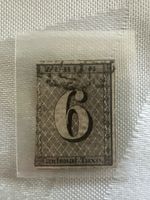 Briefmarke Zürich 6 Rappen Kantonal Taxe gebraucht