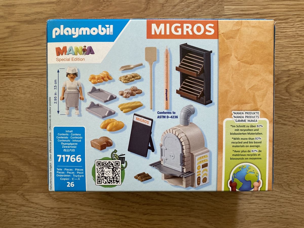 Playmobil Giocattoli: Playmobil Migros Mania Bäcker Backstube – Nuovo e nell'imballaggio originale da Rafz venduto da SaintCruz 1
