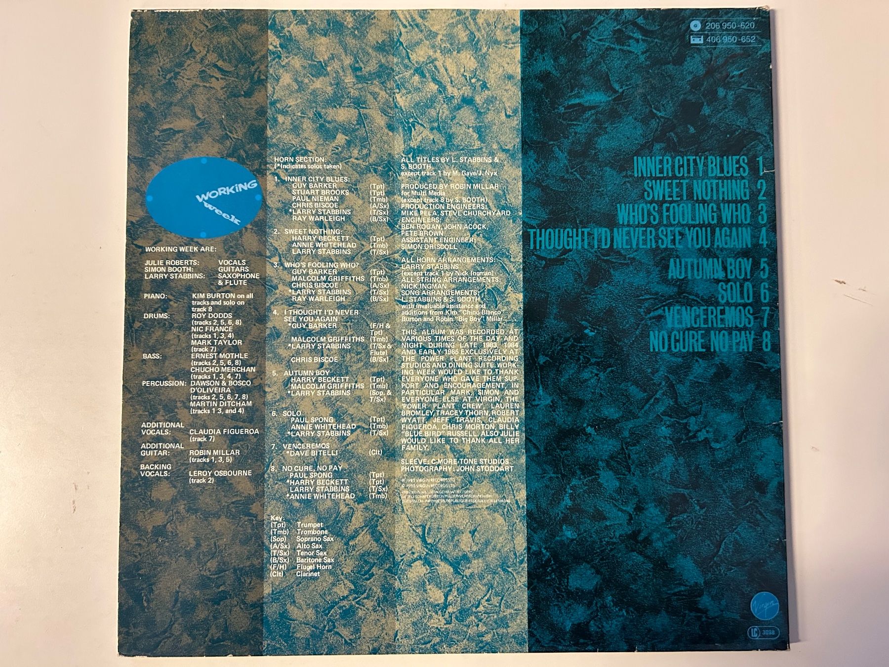 Dischi in vinile: Working Week - Working Nights, Schallplatte - Vinyl LP Top! – Usato da Aesch BL venduto da BernisFlomi 1
