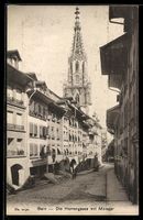 AK Bern, Strasse Herrengasse mit Münster