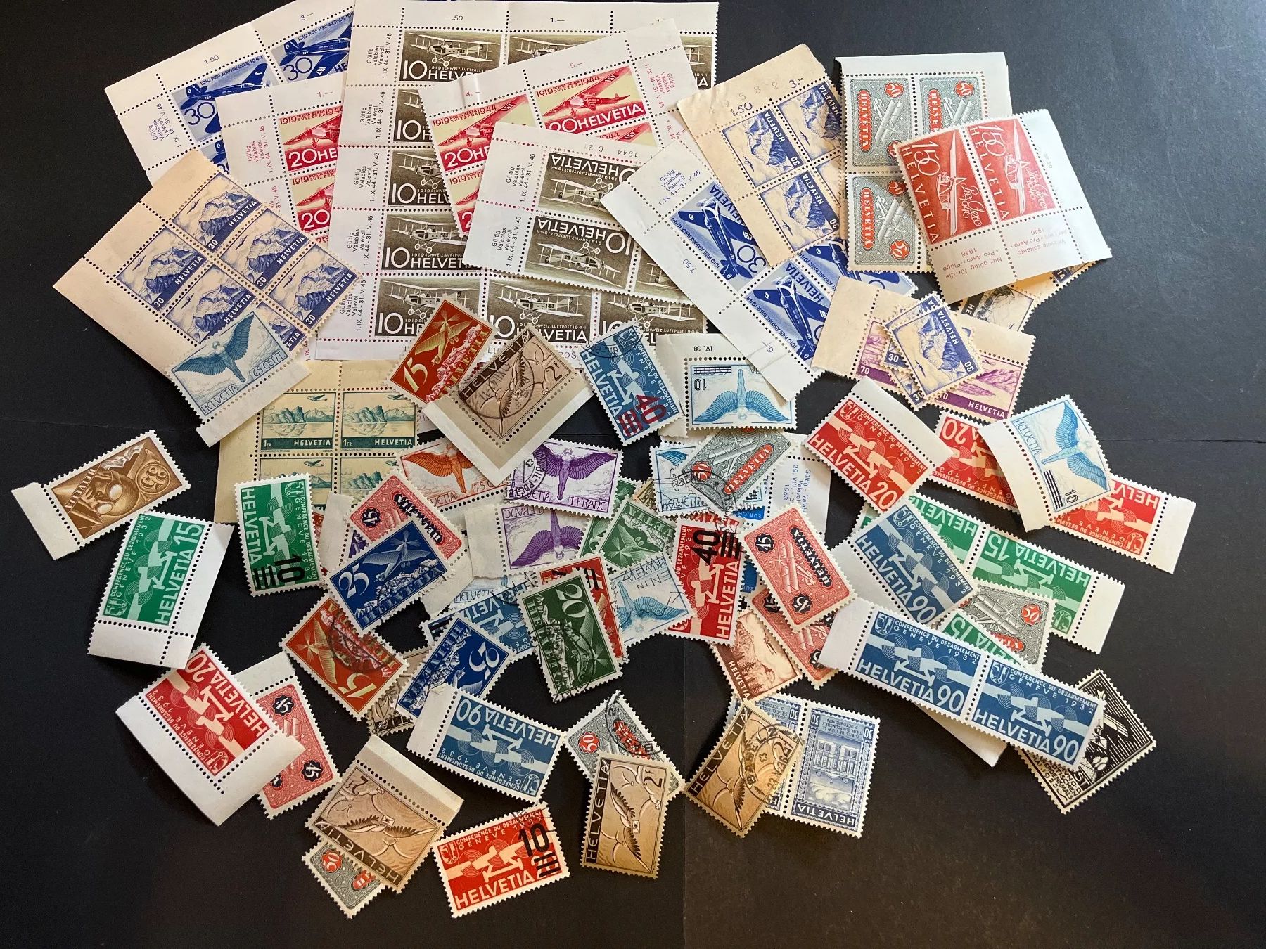 Tutti i francobolli: Grosse Flugpost Sammlung Schweiz ab Fr. 1.- – Usato da Dagmersellen venduto da wyss1982