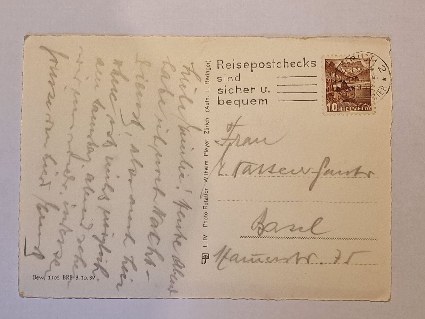 Cartoline postali: Zürich, Limmat – Usato da Rüegsauschachen venduto da Hbru 1