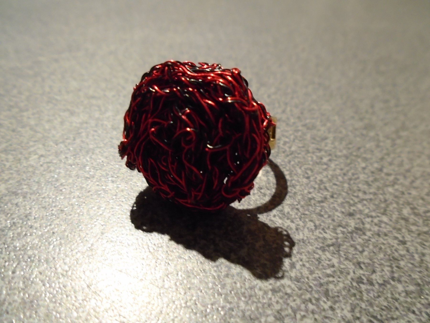 Anelli: Ring rot/schwarz, Draht – Usato da Zürich venduto da abraxas1291
