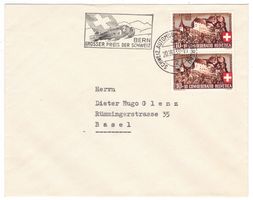 Lettre de Bern BPA A286 pour Basel le 20.VIII.39