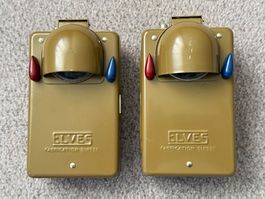 2 Taschenlampen der Schweizer Armee ELVES (mit Blaulicht)