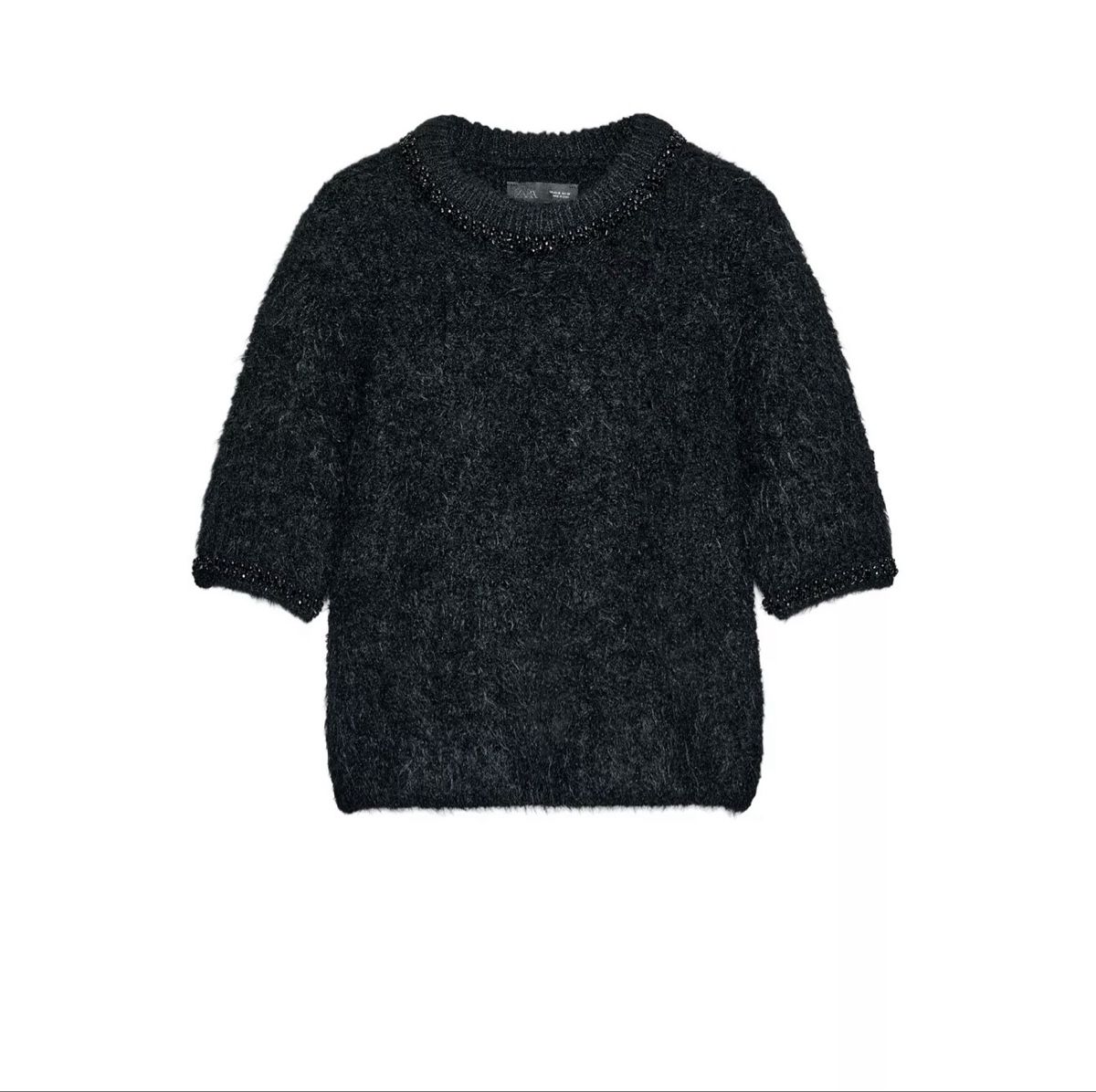 Zara Maglioni & Felpe: Short sleeve knit jumper with jewels – Usato da Glattpark(Opfikon) venduto da der_dh8z