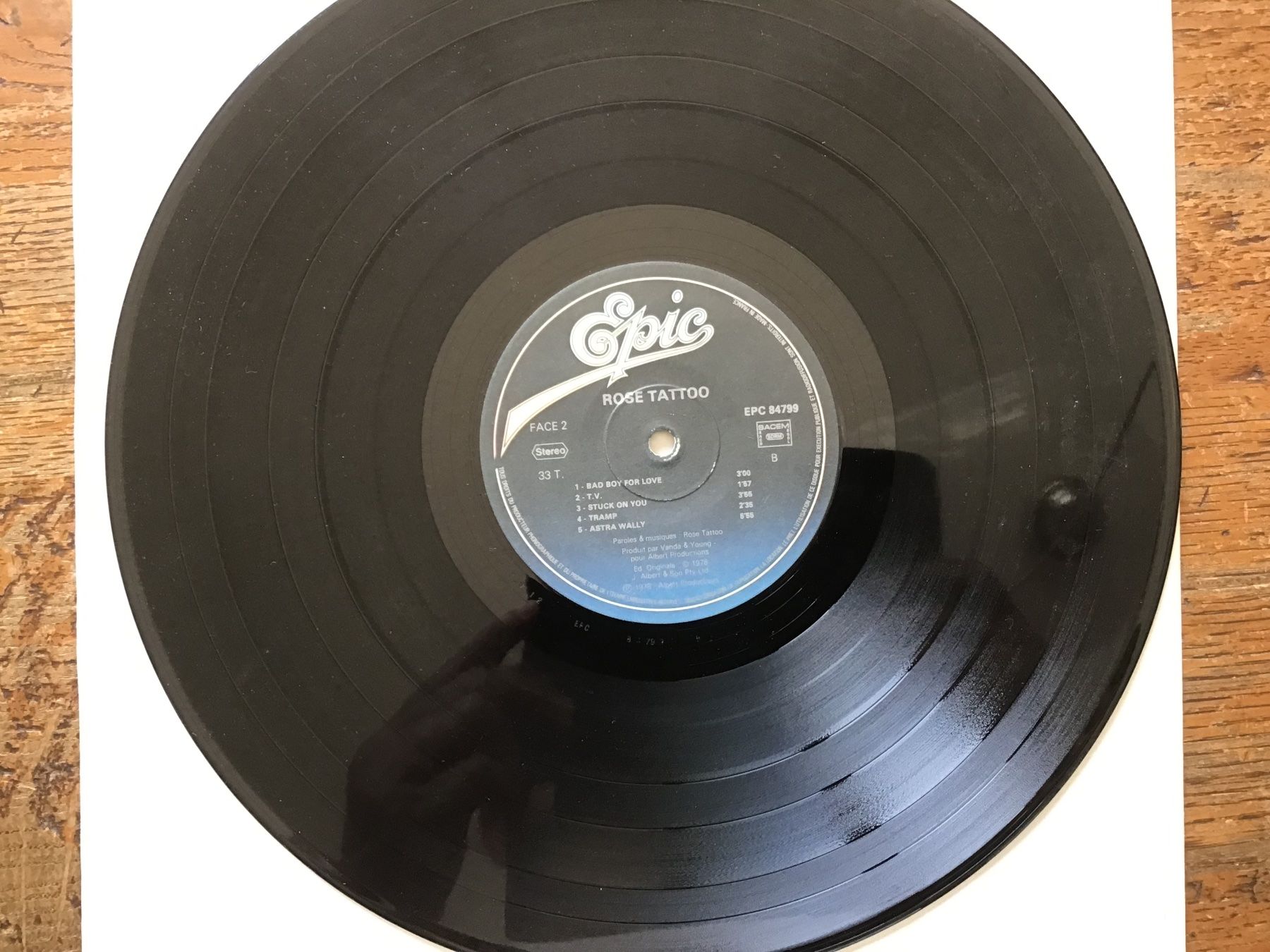 Dischi in vinile: LP Rose Tattoo – Usato da Fully venduto da Ruby97 3